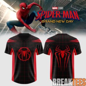 Spider-Man: Brand New Day Exclusive Football Jersey – Black & Red