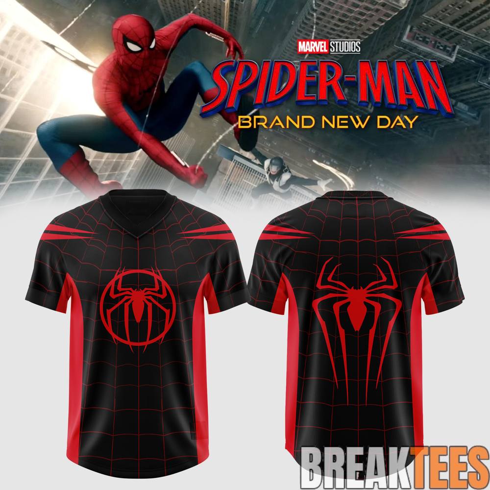 Spider-Man: Brand New Day Exclusive Football Jersey – Black & Red Spider-Man: Brand New Day Exclusive Football Jersey – Black & Red