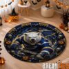 Tampa Bay Lightning Special Halloween Round Quilted Rug Tampa Bay Lightning Special Halloween Round Quilted Rug