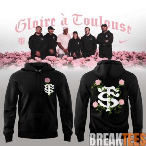 Stade Toulousain Rugby Collection Toulouse La Rose Hoodie Black