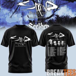 Staind Break The Cycle 25th Anniversary Tour T-Shirt 3