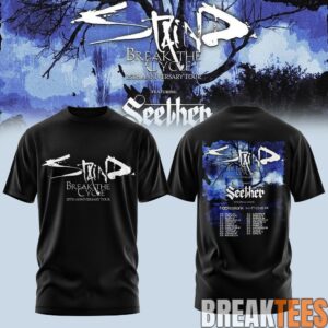 Staind Break The Cycle 25th Anniversary Tour T-Shirt 5