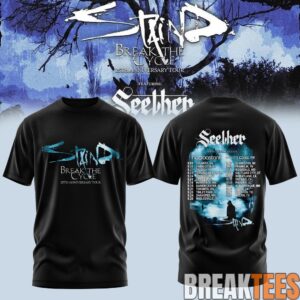 Staind Break The Cycle 25th Anniversary Tour T-Shirt 6