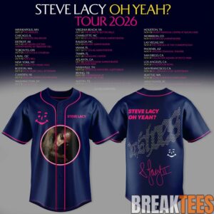 Steve Lacy Oh yeah Tour 2026 Baseball Jersey