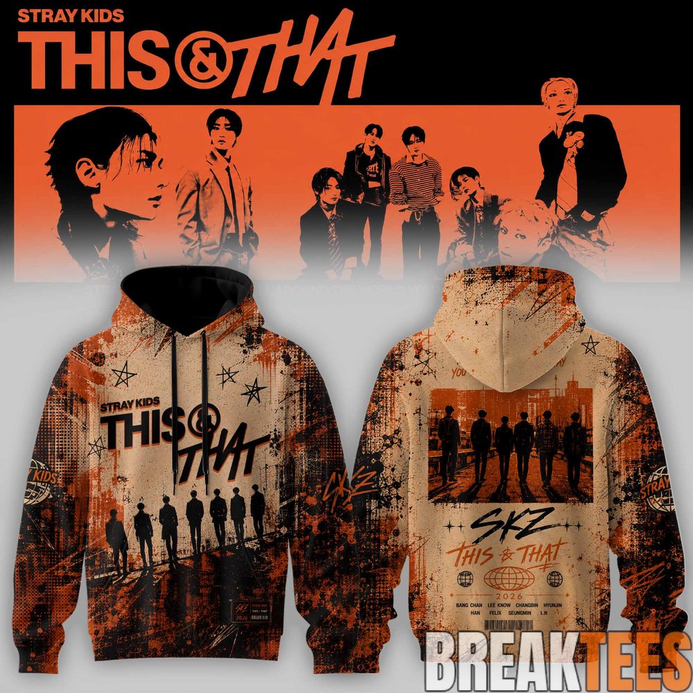 Stray Kids – This & That Signature RUN IT World Tour Hoodie Stray Kids – This & That Signature RUN IT World Tour Hoodie
