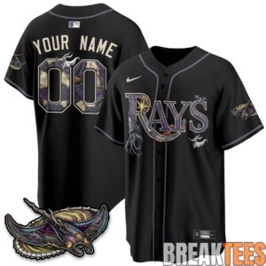 Tampa Bay Rays Halloween Nightmare Edition Vapor Custom Jersey