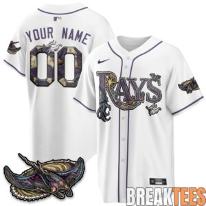 Tampa Bay Rays Halloween Nightmare Edition Vapor Custom Jersey 1
