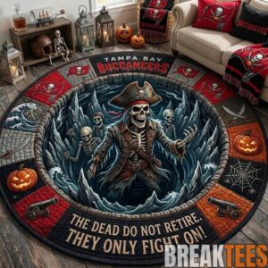 Tampa Bay Buccaneers 2026 Halloween Quilted Round Rug – Limited Edition
