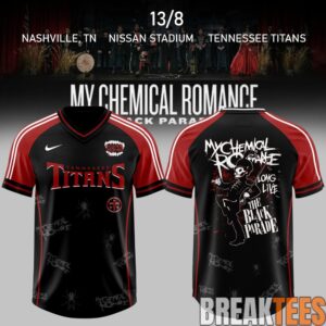 Tennessee Titans x My Chemical Romance The Black Parade 2026 Football Jersey