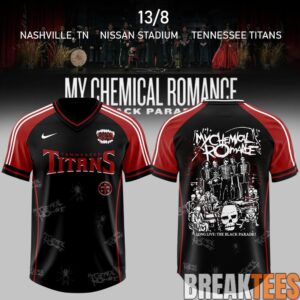 Tennessee Titans x My Chemical Romance The Black Parade 2026 Football Jersey 1