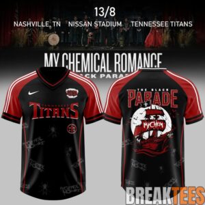Tennessee Titans x My Chemical Romance The Black Parade 2026 Football Jersey 2