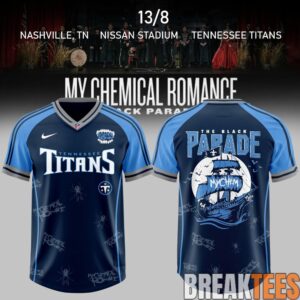 Tennessee Titans x My Chemical Romance The Black Parade 2026 Football Jersey 3