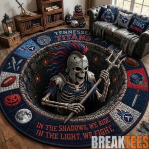 Tennessee Titans 2026 Halloween Quilted Round Rug – Limited Edition