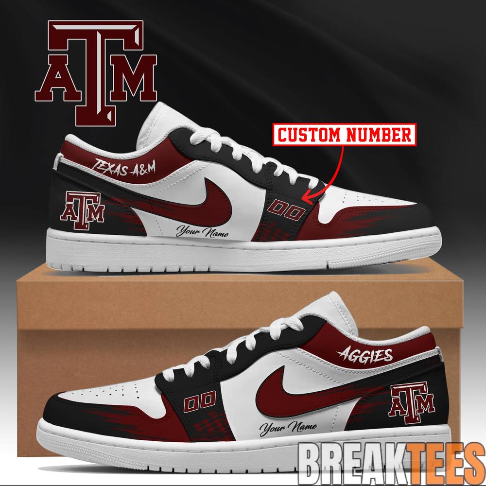Texas A&M Aggies Special New Custom Dunk Shoes Texas A&M Aggies Special New Custom Dunk Shoes