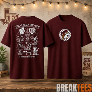 Texas A&M Aggies x Bucees A Match Made In Texas T-Shirt