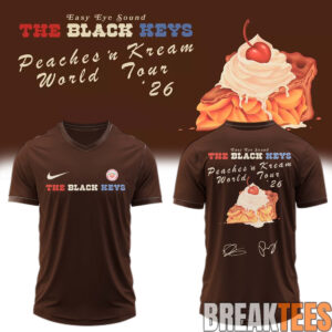 The Black Keys “Peaches ‘n Kream World Tour” 2026 Football Jersey