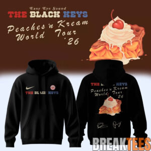 The Black Keys “Peaches ‘n Kream World Tour” 2026 Special Black Hoodie