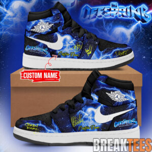 The Offspring “SUPERCHARGED Worldwide in ’26” Tour Custom AJ1 Shoes