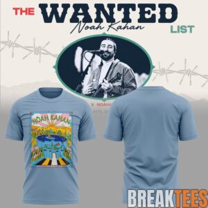 The Wanted Noah Kahan List The Great Divide Tour 2026 T-Shirt