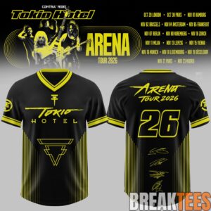 Tokio Hotel – Arena Tour 2026 Football Jersey