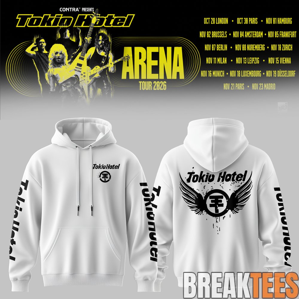 Tokio Hotel – Arena Tour 2026 Graphic Hoodie Tokio Hotel – Arena Tour 2026 Graphic Hoodie