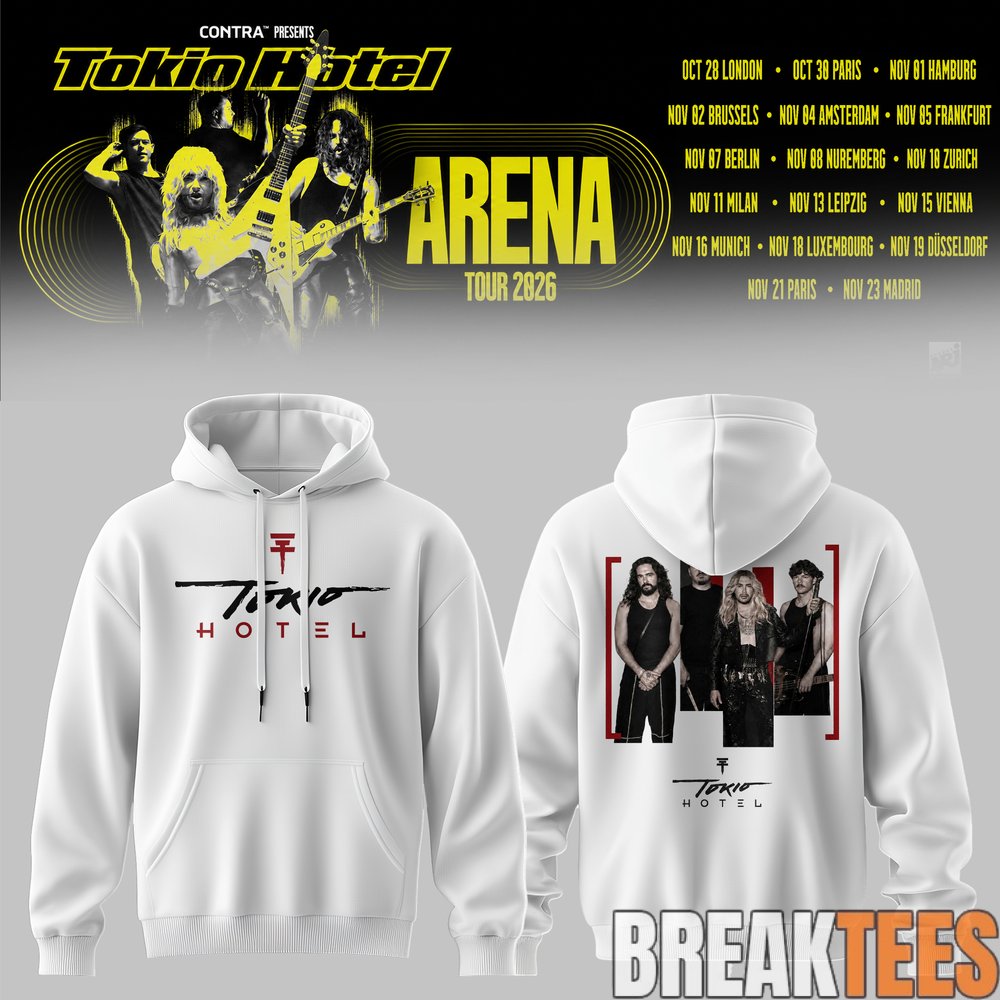 Tokio Hotel – Arena Tour 2026 Graphic Hoodie Tokio Hotel – Arena Tour 2026 Graphic Hoodie