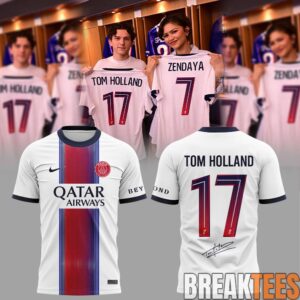 Tom Holland and Zendaya + Tom Holland Paris Saint-Germain Spider-Man: Brand New Day Jersey