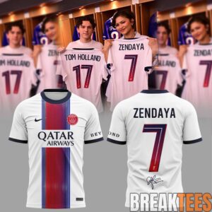 Tom Holland and Zendaya Tom Holland Paris SaintGermain SpiderMan Brand New Day Jersey 3 i9rQ3.jpg