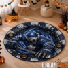 Utah Mammoth Special Halloween Round Quilted Rug Utah Mammoth Special Halloween Round Quilted Rug