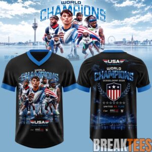 USA Flag Football World Champions Duesseldorf 2026 Football Jersey