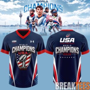 USA Flag Football World Champions Duesseldorf 2026 Football Jersey 2
