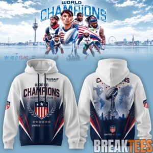USA Flag Football World Champions Duesseldorf 2026 Hoodie 1