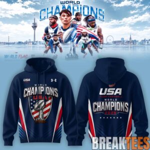 USA Flag Football World Champions Duesseldorf 2026 Hoodie 2