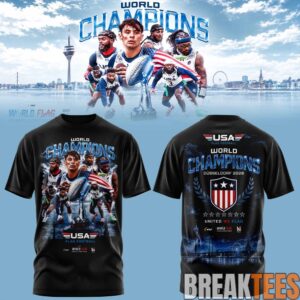 USA Flag Football World Champions Duesseldorf 2026 T-Shirt
