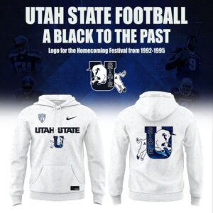 Utah State Aggies Football 1992–1995 Vintage Logo A Blast To The Past Hoodie
