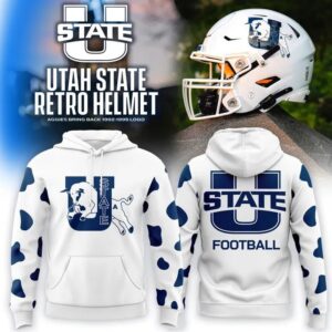 Utah State Aggies Football 1992–1995 Vintage Logo A Blast To The Past Hoodie 1 Utah State Aggies Football 1992–1995 Vintage Logo A Blast To The Past Hoodie 1