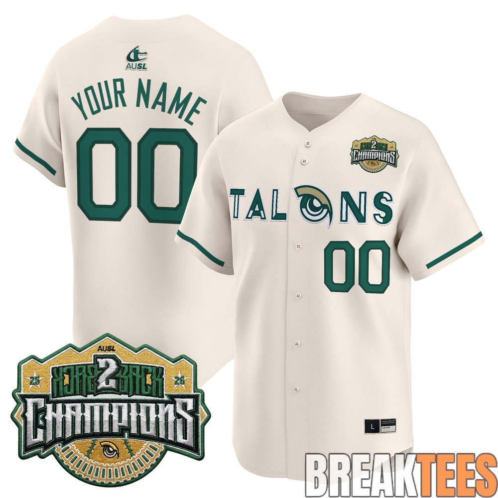 Utah Talons 2026 Back-To-Back Athletes Unlimited Softball League (AUSL) Champions Custom Jersey Utah Talons 2026 Back-To-Back Athletes Unlimited Softball League (AUSL) Champions Custom Jersey