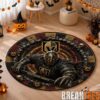 Vancouver Canucks Special Halloween Round Quilted Rug