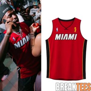 Vinicius Miami Heat NBA Championship Red Basketball Jersey