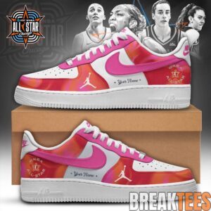 WNBA x All Star Edition Air Force 1 Sneaker Custom – Pink