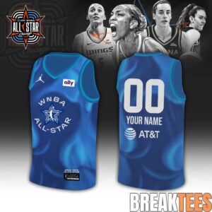 WNBA x All Star Edition Basketball Jersey Custom – Blue