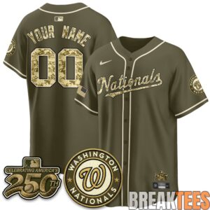 Washington Nationals Salute to Service 2026 Custom Baseball Jersey