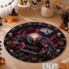 Vegas Golden Knights Special Halloween Round Quilted Rug Vegas Golden Knights Special Halloween Round Quilted Rug