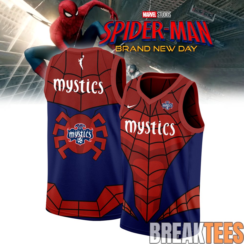Washington Mystics x Spider-Man Special Basketball Jersey Washington Mystics x Spider-Man Special Basketball Jersey