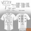 Weezer The Gathering Tour Premium 3D Baseball Jersey Black Collection