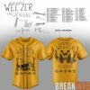 Weezer The Gathering Tour Premium 3D Baseball Jersey White Weezer The Gathering Tour Premium 3D Baseball Jersey White