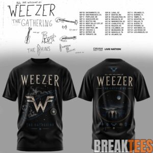 Weezer The Gathering Tour Premium Graphic T-Shirt Black