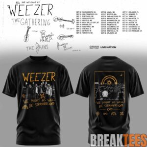 Weezer The Gathering Tour Premium Graphic TShirt Black 2 Hy9US.jpg