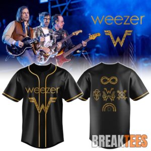 Weezer The Gathering World Tour Baseball Jersey
