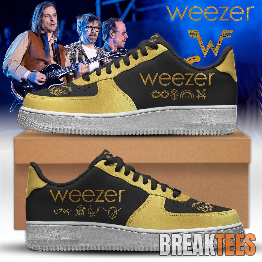 Weezer The Gathering World Tour Signature Air Force 1 Shoes Weezer The Gathering World Tour Signature Air Force 1 Shoes